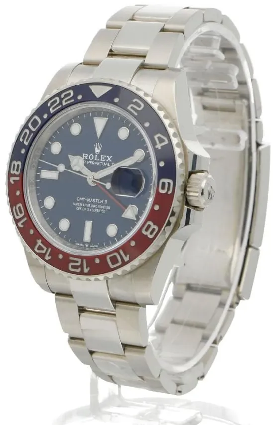 Rolex GMT-Master II 126719BLRO 40mm White gold and 18k white gold Blue 15