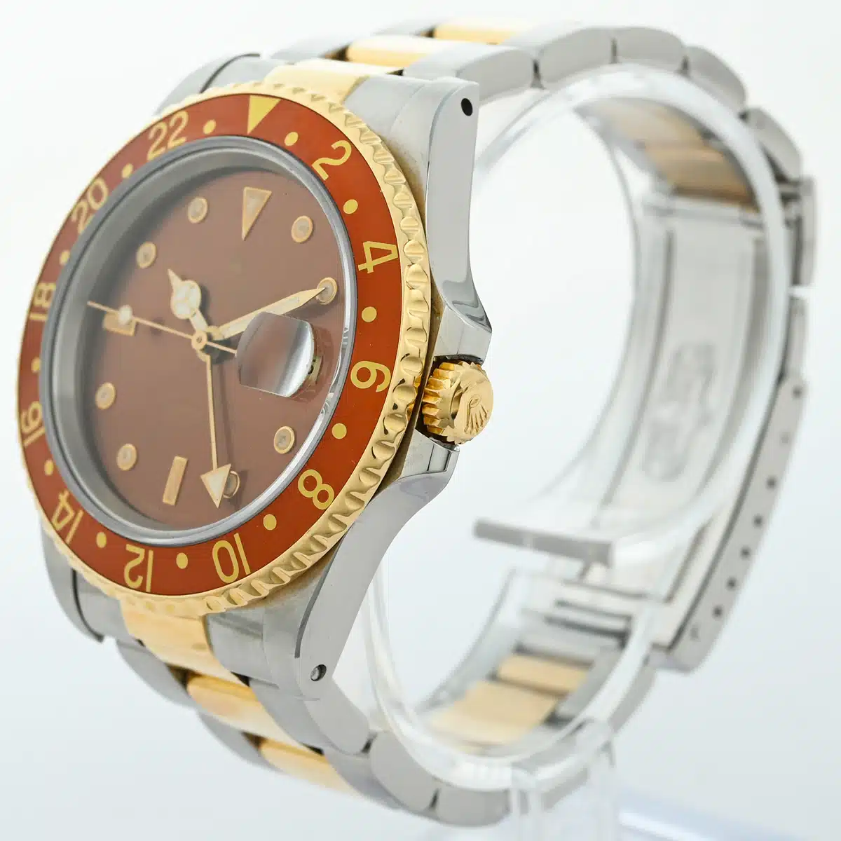 Rolex GMT-Master II 16713 40mm Yellow gold and Stainless steel Brown 1