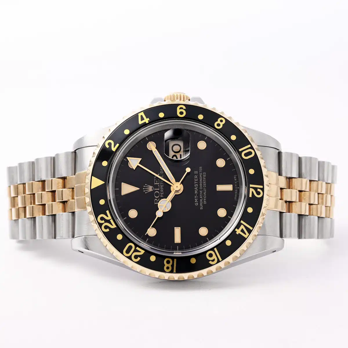 Rolex GMT-Master II 16713 40mm Yellow gold and Stainless steel Black 4