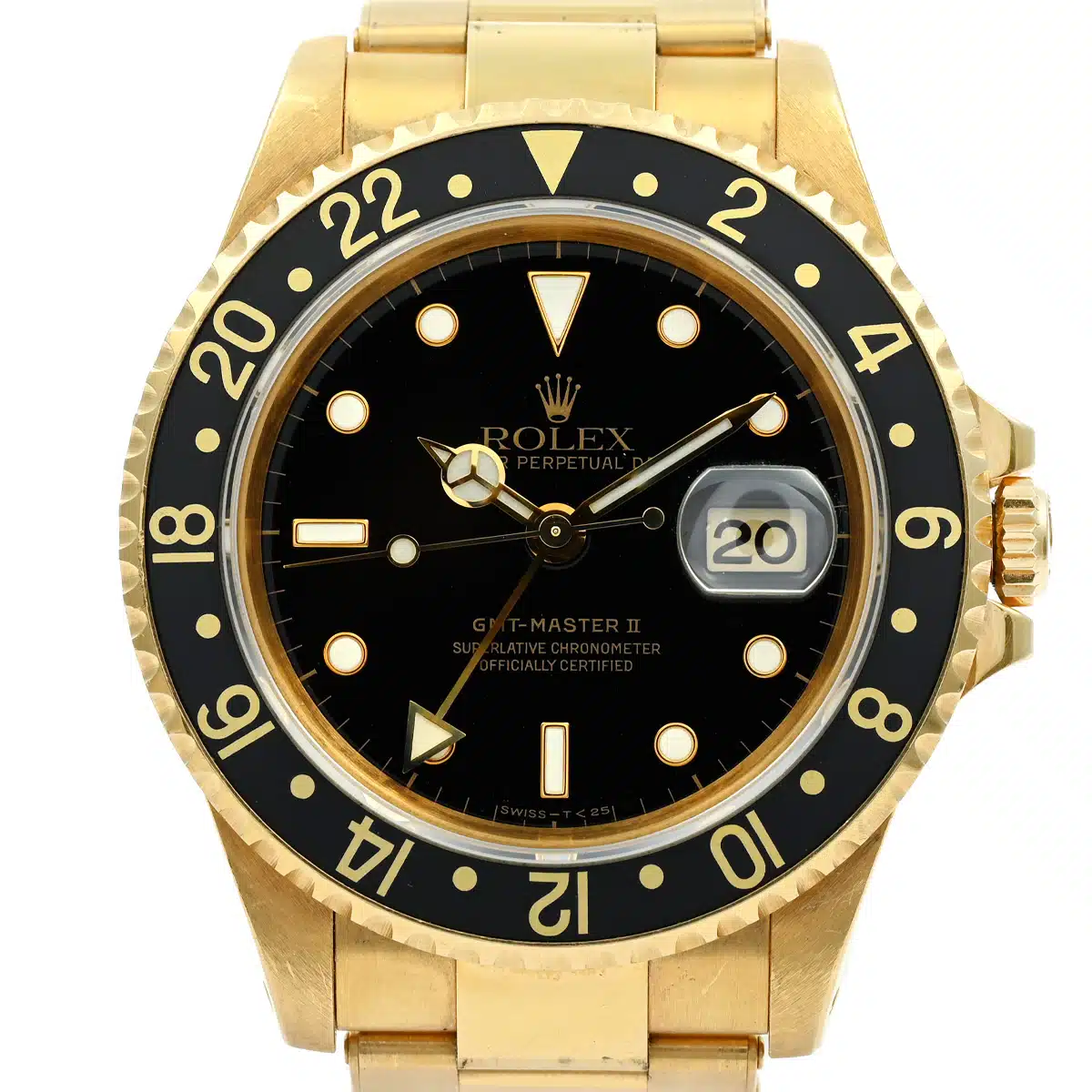 Rolex GMT-Master II 16718 40mm Yellow gold Black