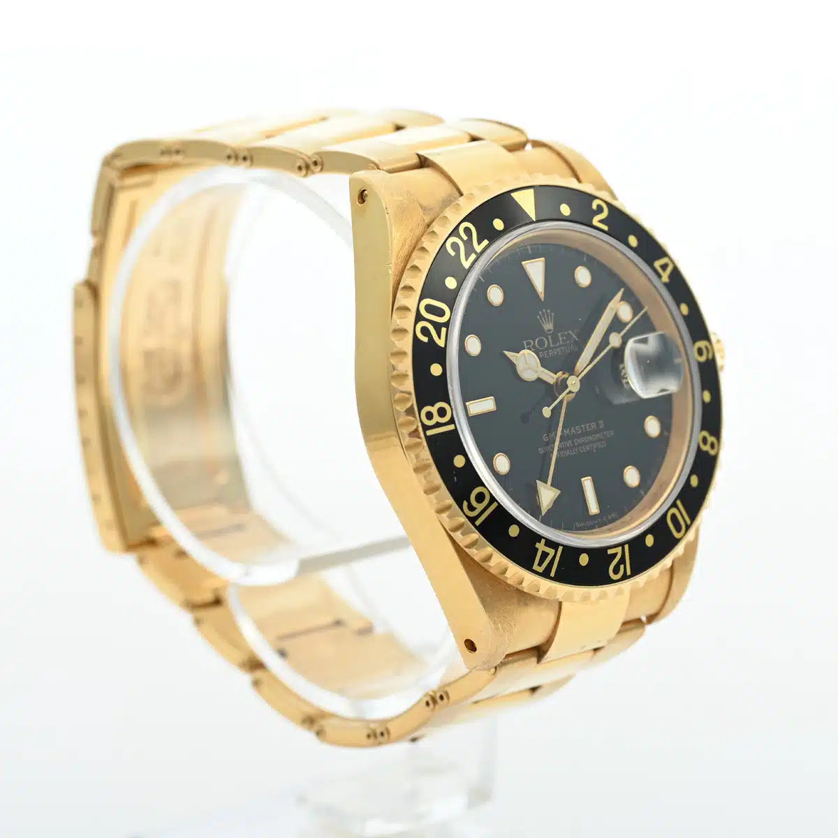 Rolex GMT-Master II 16718 40mm Yellow gold Black 3