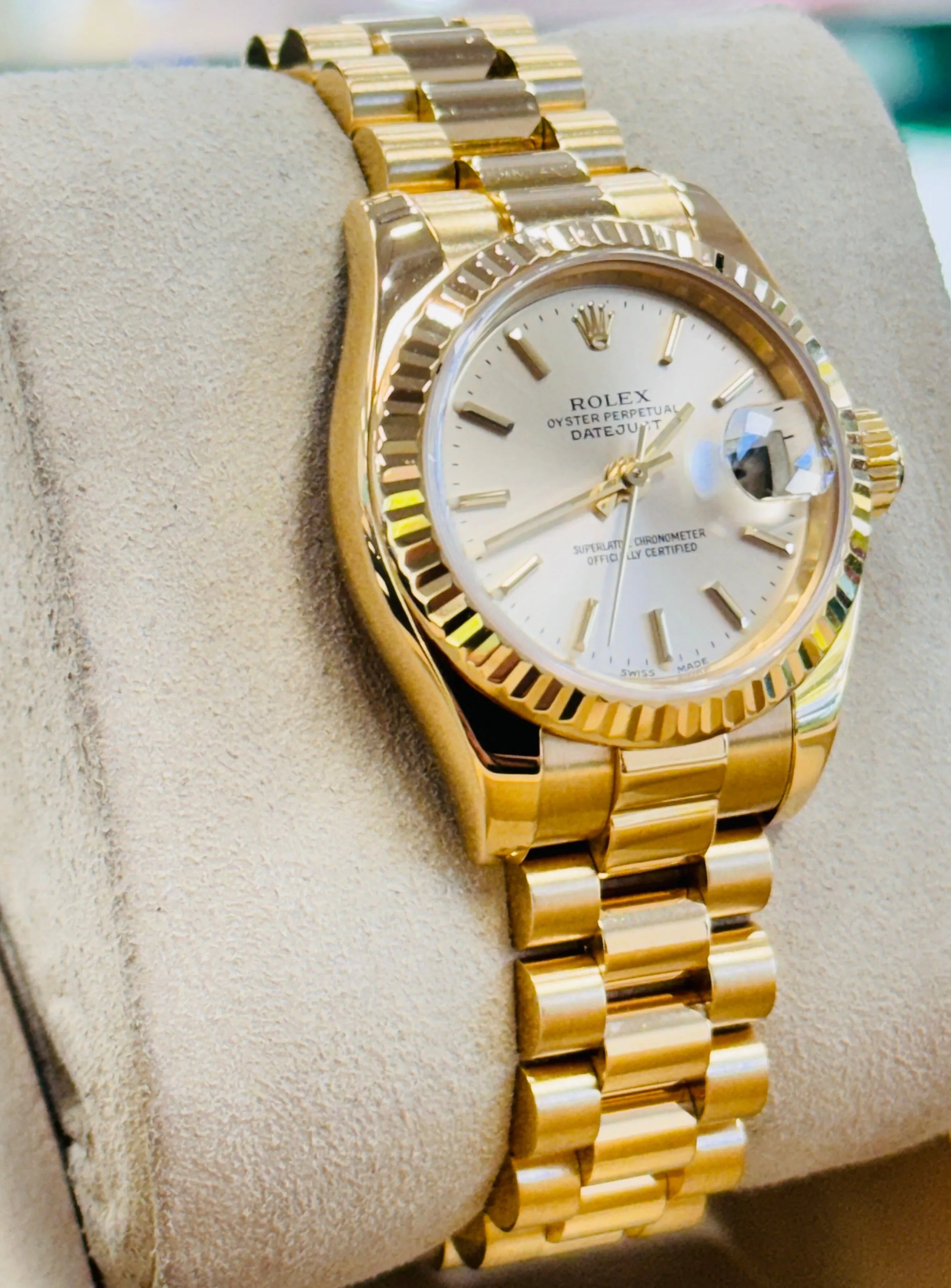 Rolex Lady-Datejust 179178 26mm Yellow gold Champagne