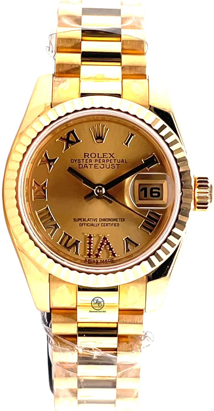 Rolex Lady-Datejust 179178 26mm Yellow gold Ruby