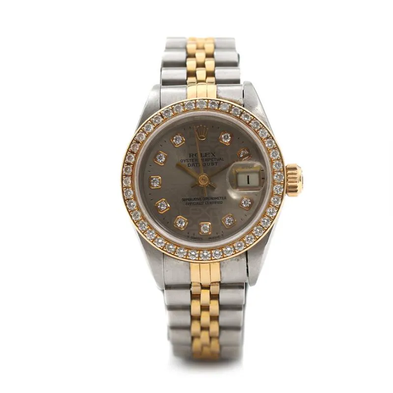 Rolex Lady-Datejust 69173 26mm Stainless steel and Diamond and 18k yellow gold Champagne 3