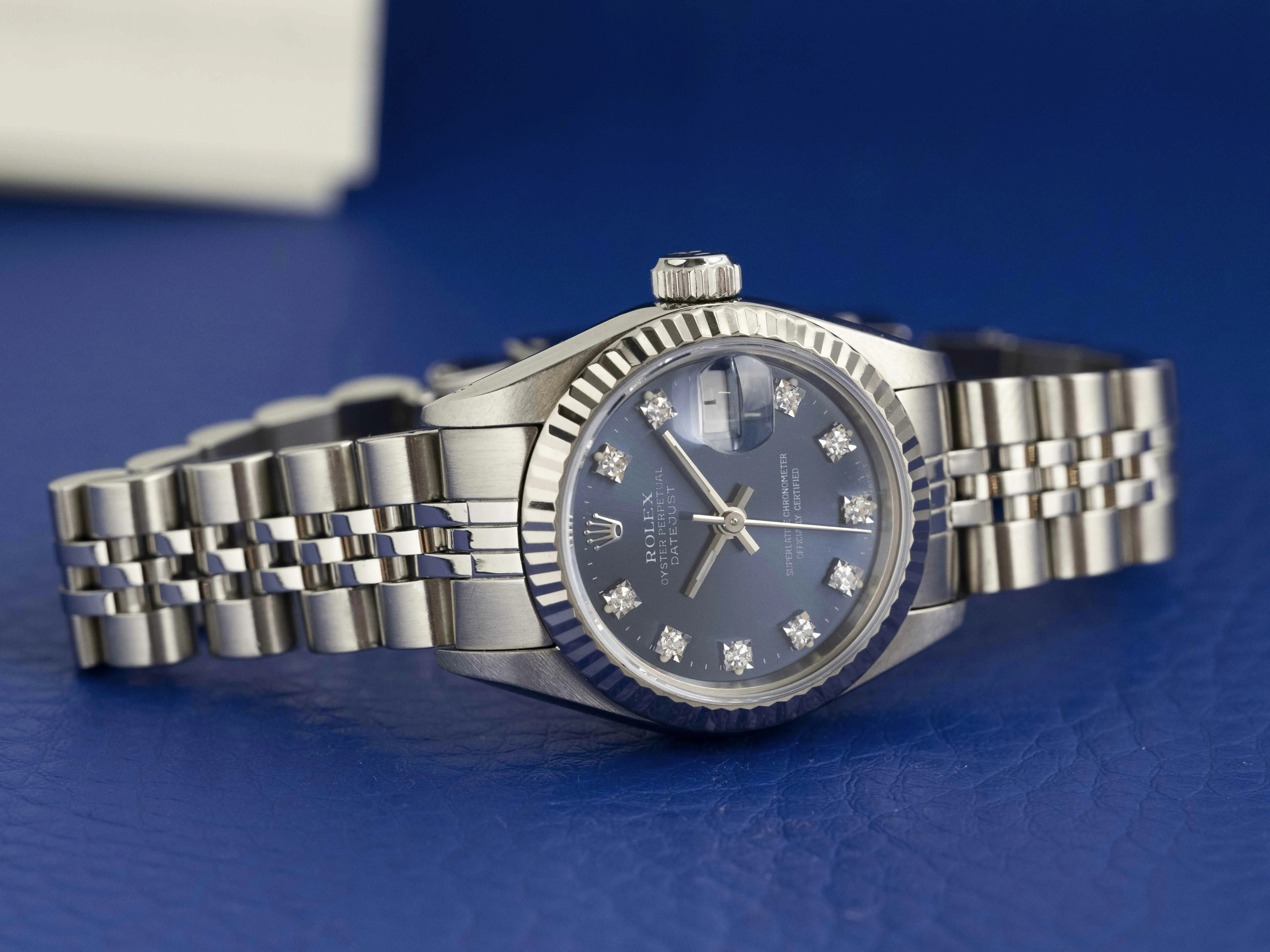 Rolex Lady-Datejust 69174 26mm White gold and Stainless steel Blue 1