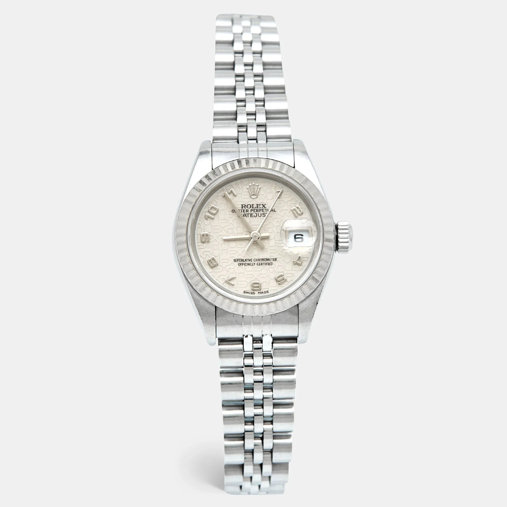 Rolex Lady-Datejust 79174 26mm White gold and Stainless steel and 18k white gold Ivory