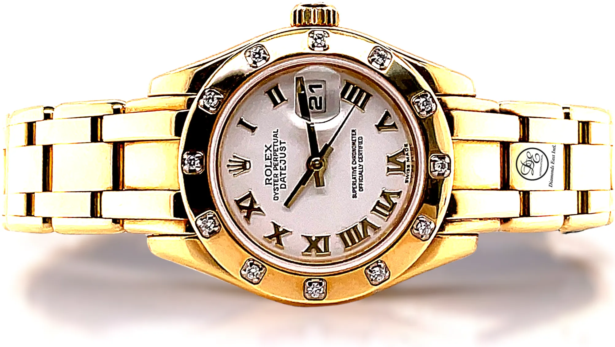 Rolex Lady-Datejust Pearlmaster 80318 29mm Yellow gold White 1