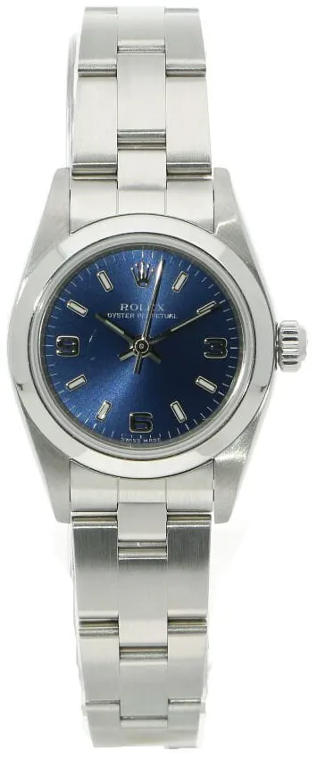 Rolex Oyster Perpetual 76080 24mm Stainless steel Blue