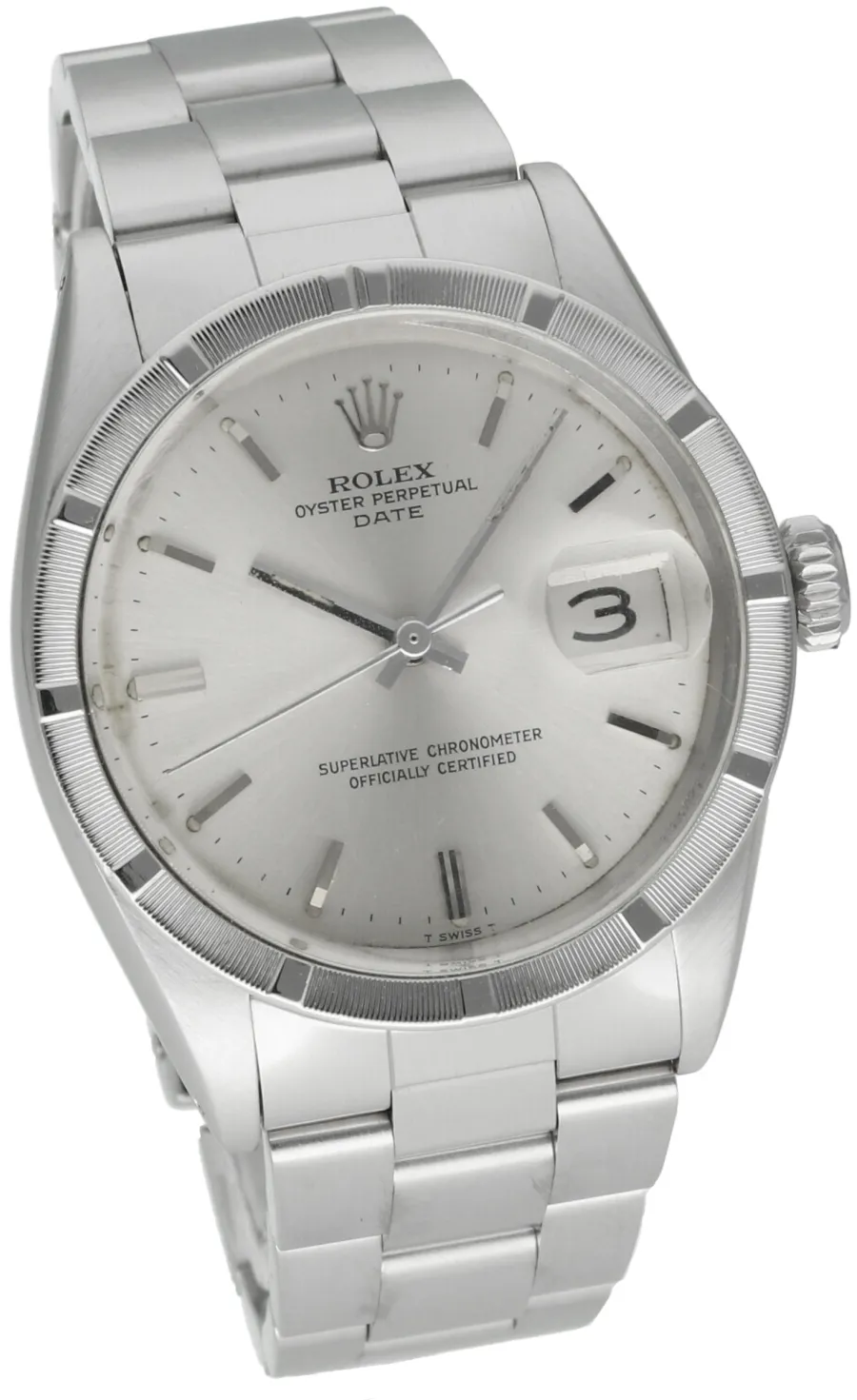 Rolex Oyster Perpetual Date 1501 34mm Stainless steel Silver