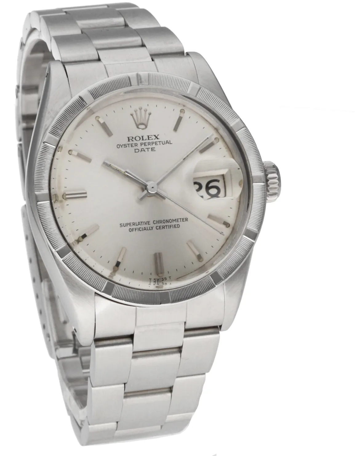 Rolex Oyster Perpetual Date 1501 34mm Stainless steel Silver