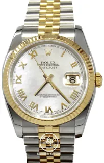 Rolex Oyster Perpetual "Datejust" 36 116233 Stainless steel and 18k yellow gold MOP