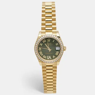 Rolex President 278288BRBR 18k yellow gold Green