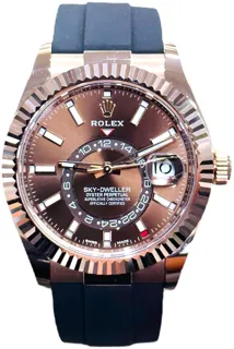 Rolex Sky-Dweller 326235 Everose gold Brown