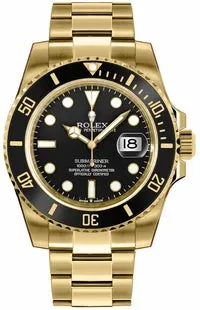 Rolex Submariner 116618LN 40mm Yellow gold Black