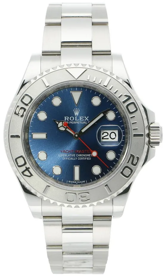 Rolex Yacht-Master 116622-0001 40mm Platinum and Stainless steel Blue