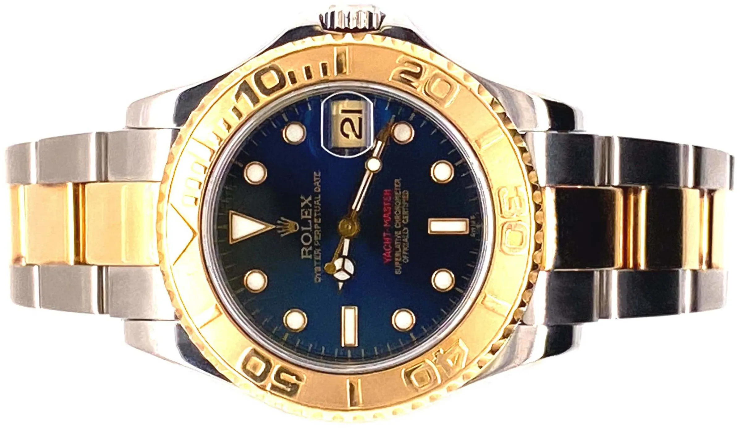 Rolex Yacht-Master 168623 35mm Yellow gold and Stainless steel and 18k yellow gold Blue 4