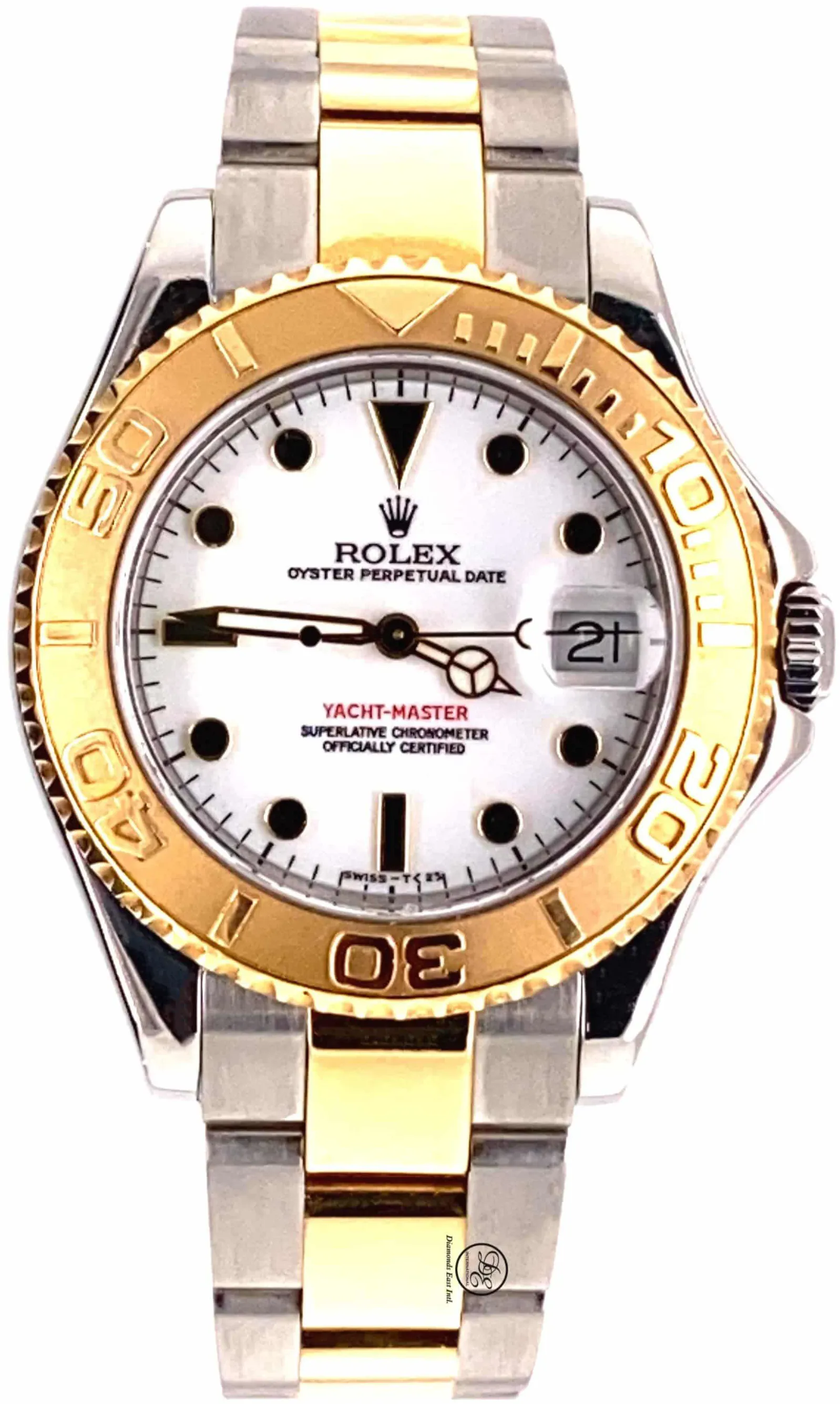 Rolex Yacht-Master 168623 35mm Yellow gold and Stainless steel and 18k yellow gold White