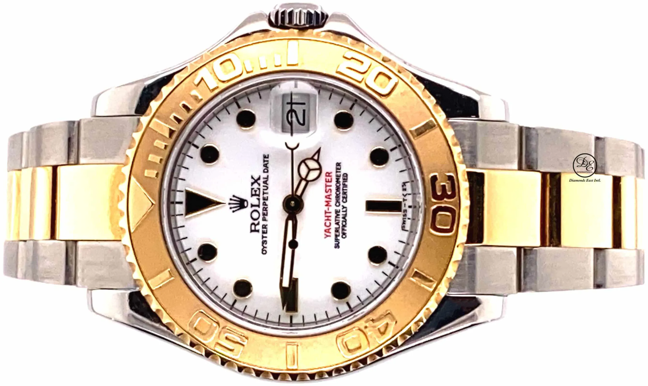 Rolex Yacht-Master 168623 35mm Yellow gold and Stainless steel and 18k yellow gold White 4