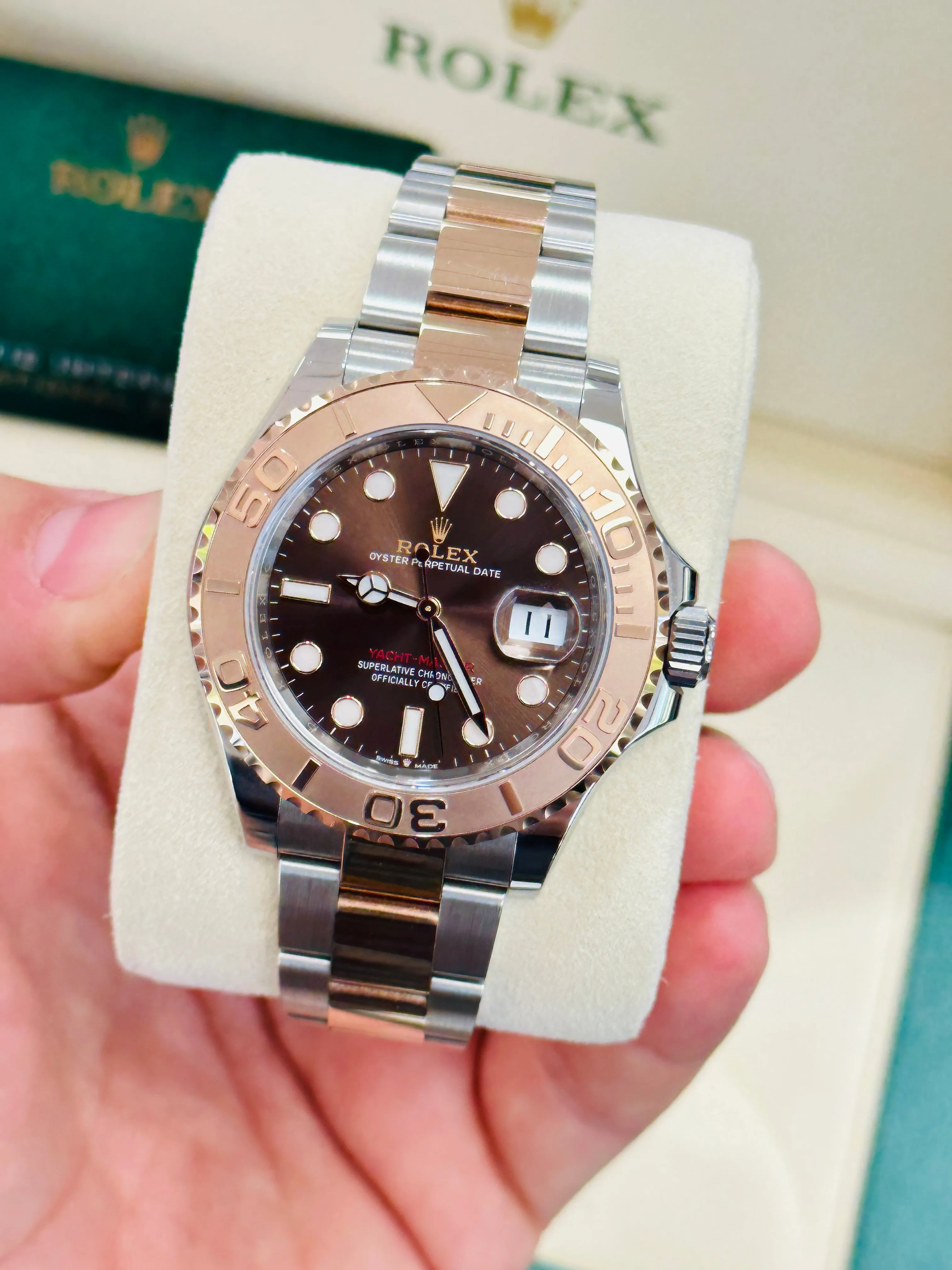 Rolex Yacht-Master 40 126621 40mm Rose gold and Stainless steel Brown 1