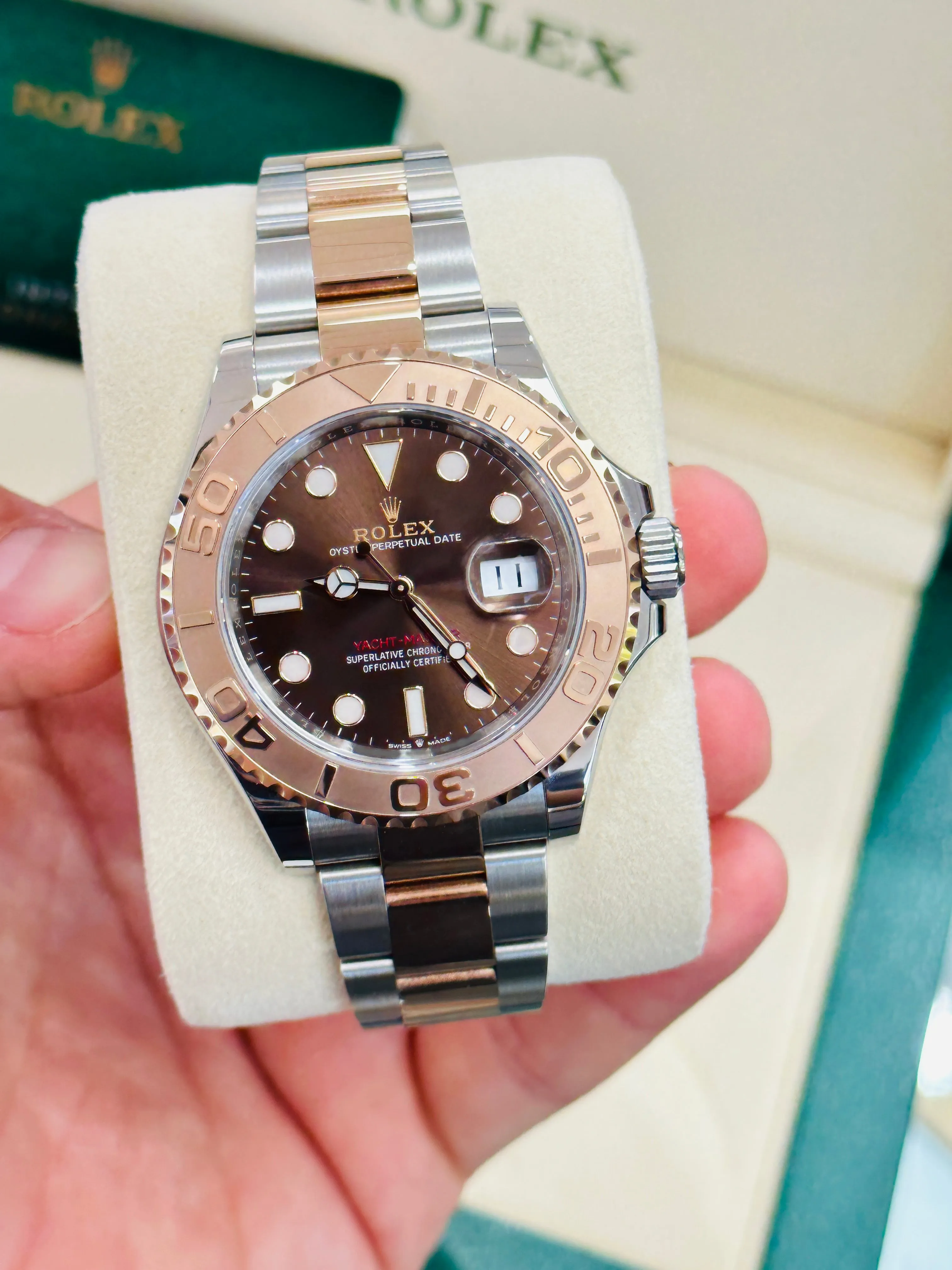 Rolex Yacht-Master 40 126621 40mm Rose gold and Stainless steel Brown 2