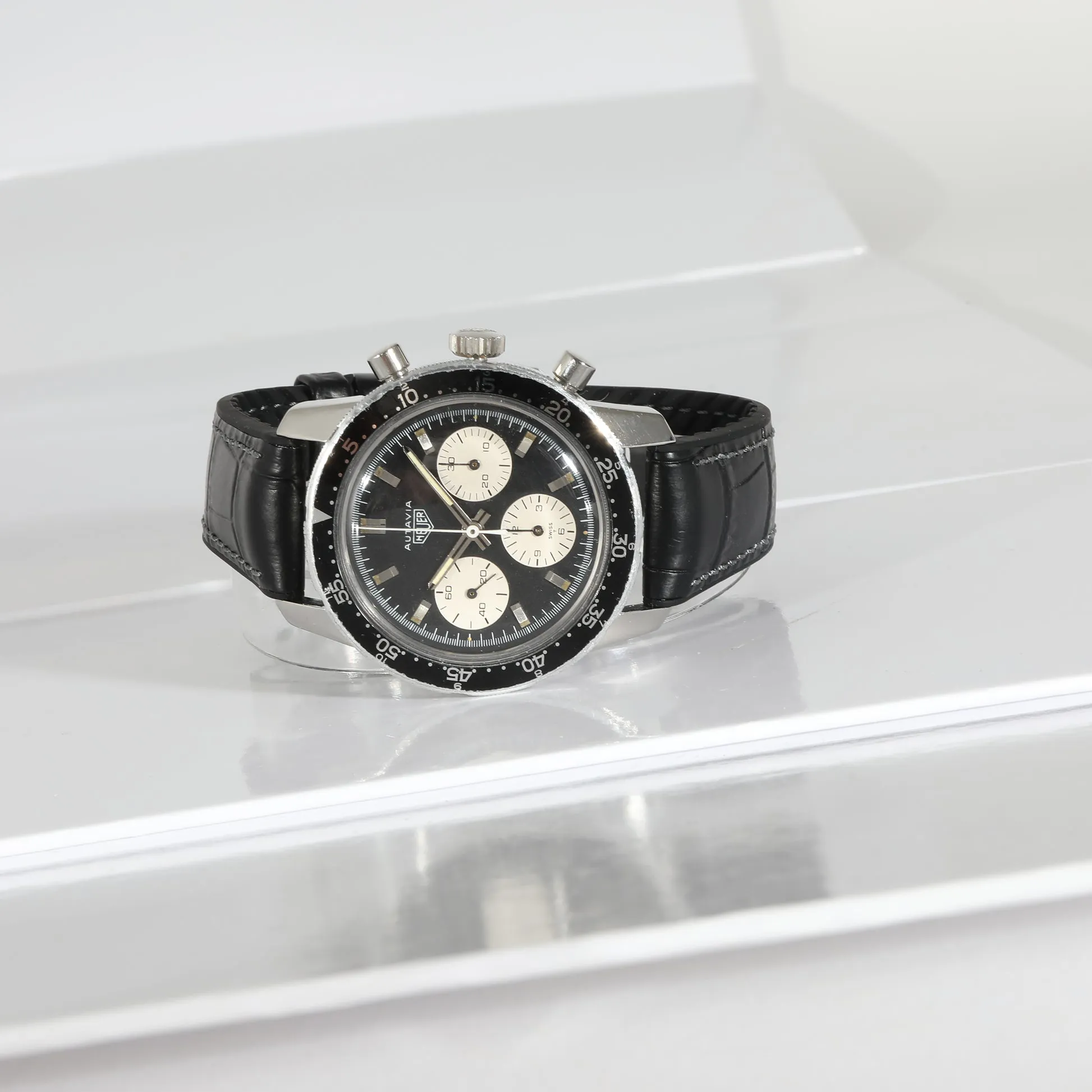 TAG Heuer Autavia 2446 C 40mm Stainless steel Black 4