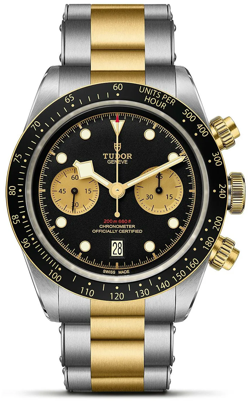 Tudor Black Bay Chrono S&G M79363N-0001 41mm Yellow gold and Stainless steel and 18k yellow gold Black