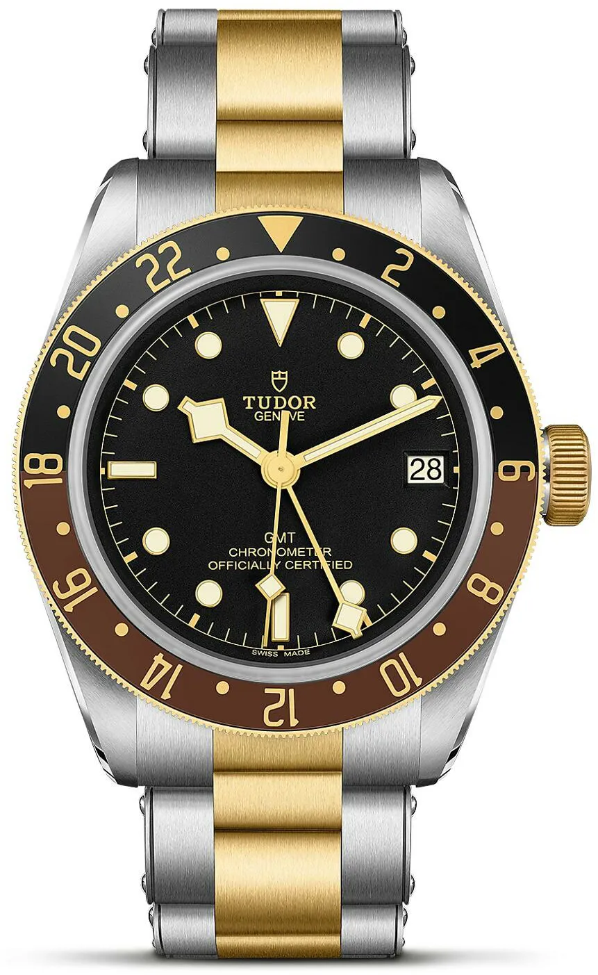 Tudor Black Bay M79833MN-0001 41mm Yellow gold and Stainless steel and 18k yellow gold Black