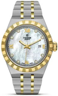 Tudor Royal M28303-0007 Yellow gold and Stainless steel White