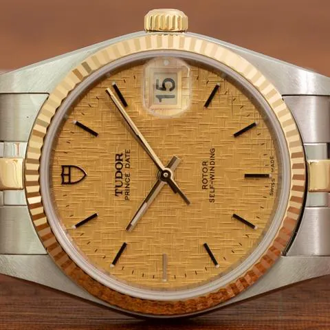 Tudor Prince Date 74033 34mm Stainless steel Gold