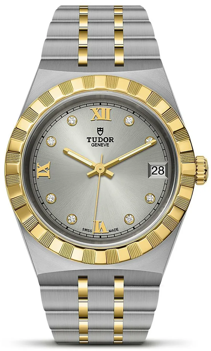 Tudor Royal M28403-0002 34mm Yellow gold and Stainless steel and 18k yellow gold Silver