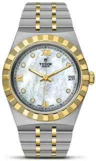 Tudor Royal M28403-0007 Stainless steel and 18k yellow gold White