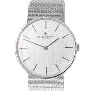 Vacheron Constantin Vintage 2018 32mm 18k white gold Silver