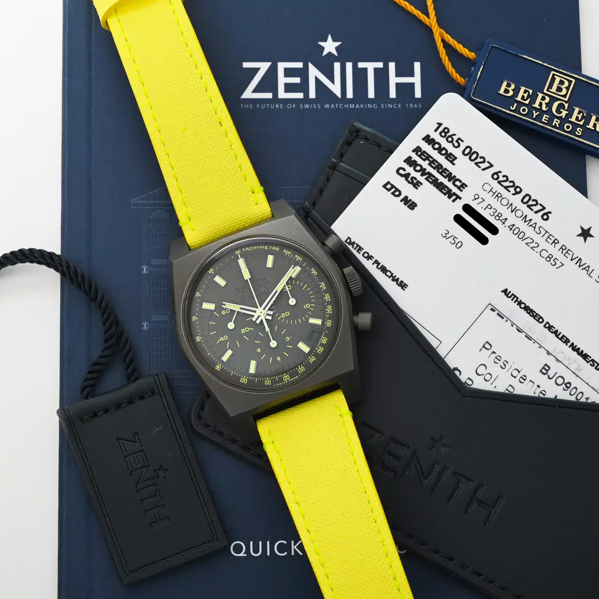 Zenith Chronomaster 97.P384.400/22.C857 37mm Titanium Black 3