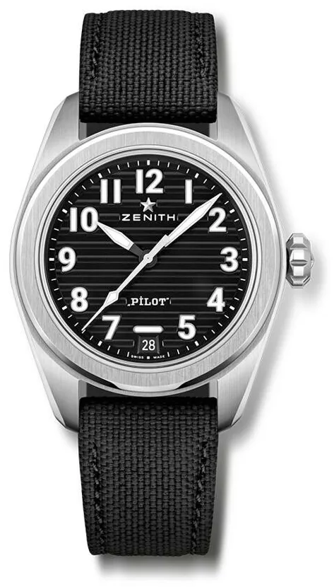 Zenith Pilot 03.4000.3620/21.I001 40mm Stainless steel Black