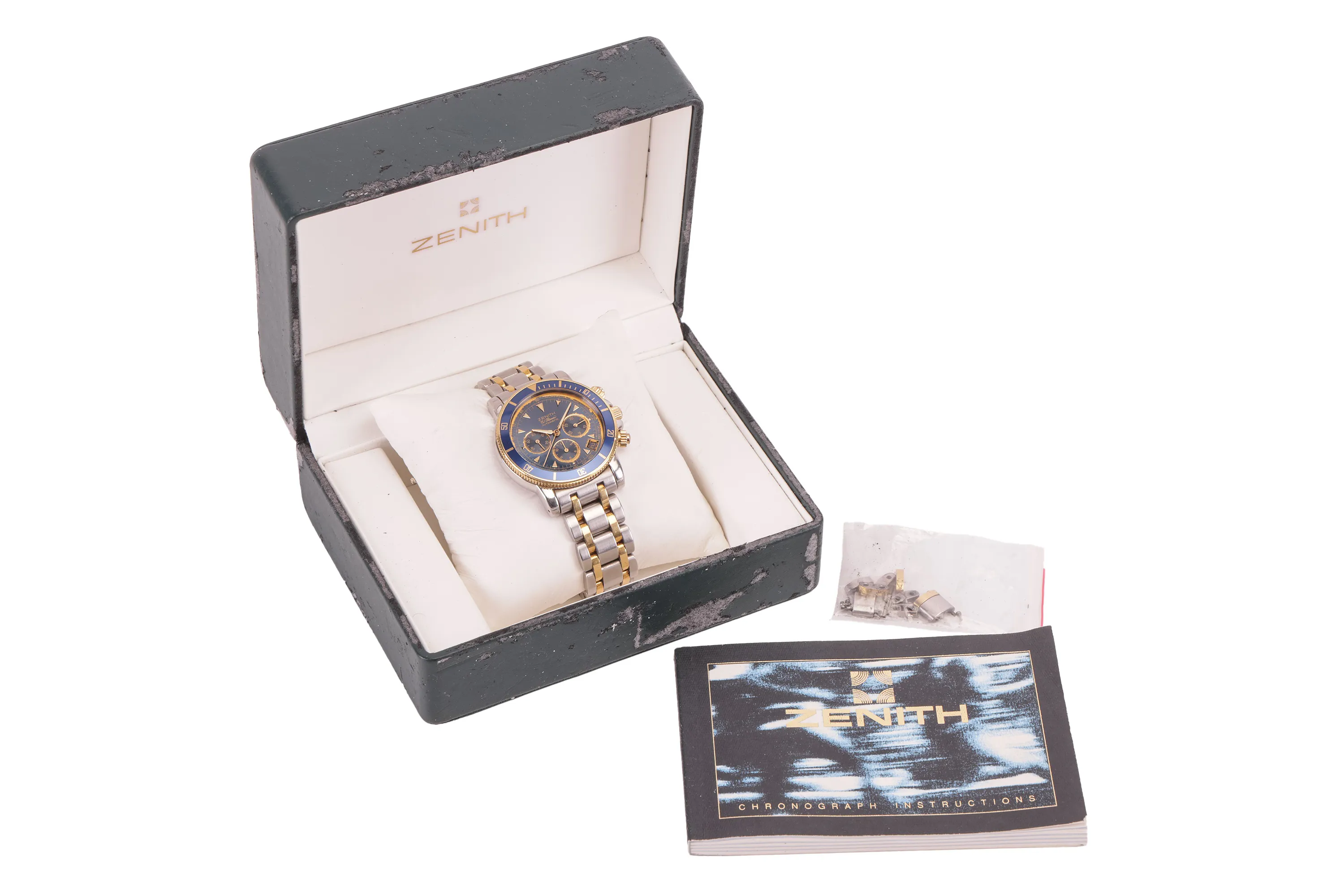 Zenith El Primero Rainbow 53.0370.400 39mm Stainless steel and 18ct yellow gold Navy blue 6