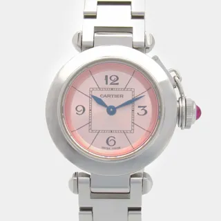 Cartier Miss Pasha 2556 27mm Stainless steel Pink