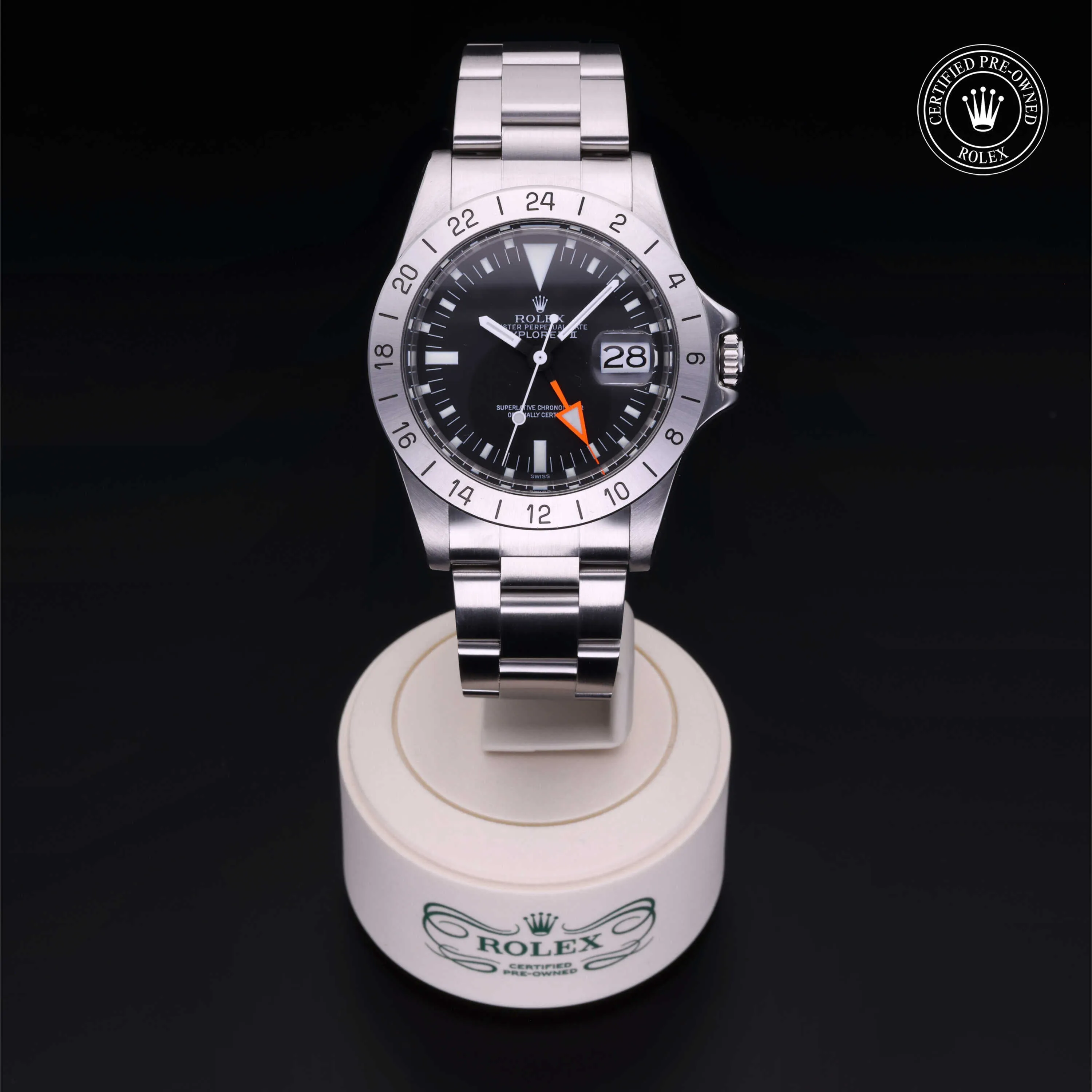 Rolex Oyster Perpetual Explorer II Oystersteel Black