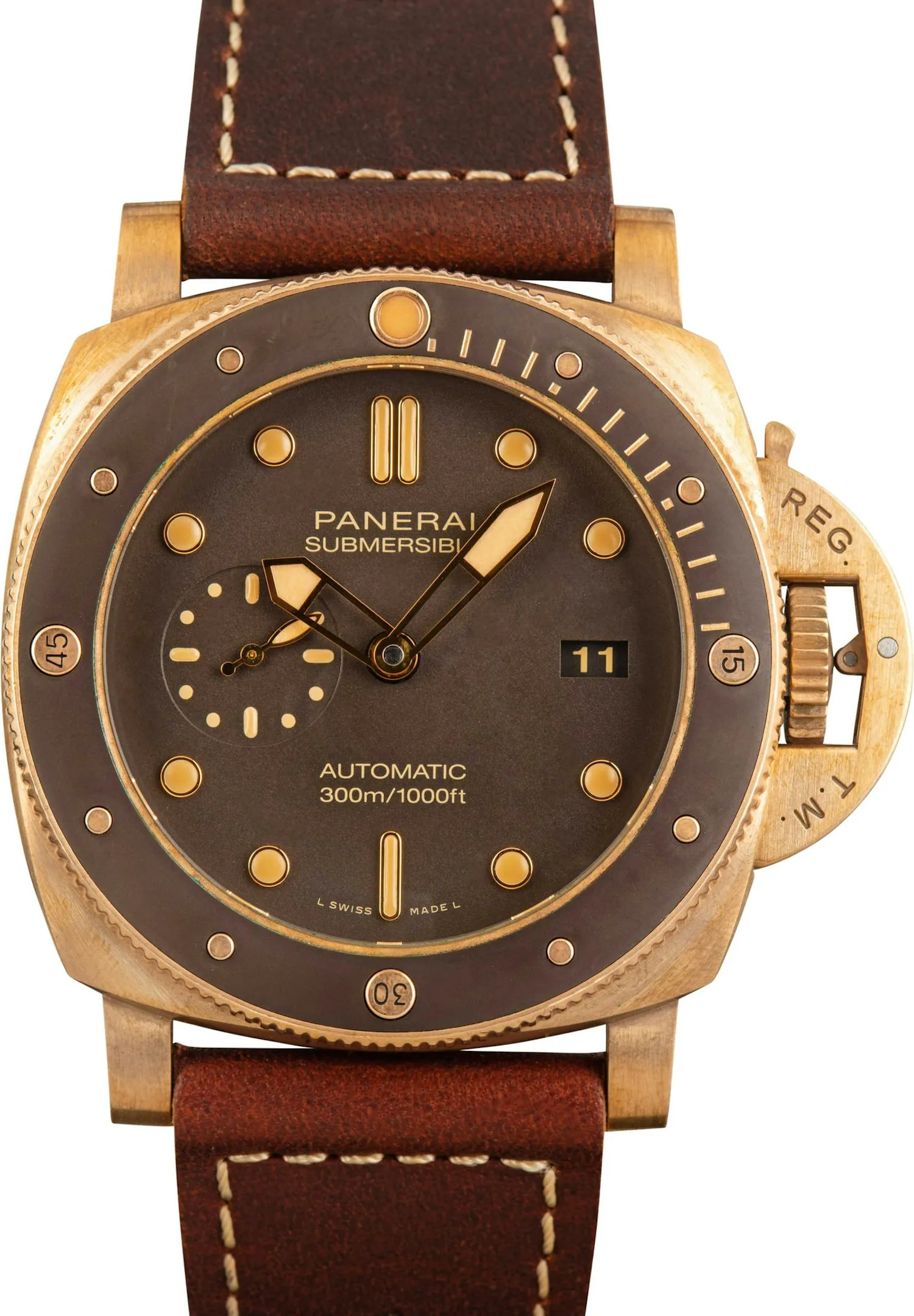 Panerai Submersible PAM 00968 47mm Bronze Brown 1