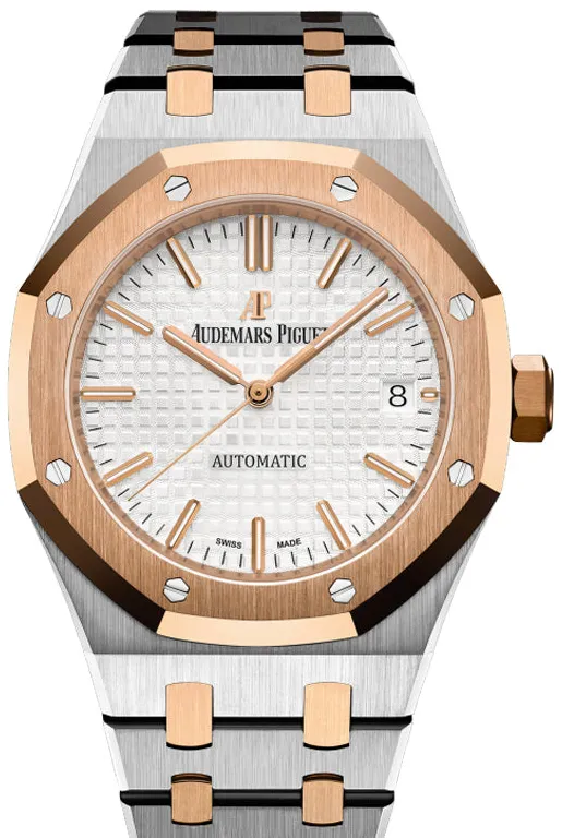 Audemars Piguet Royal Oak 15450SR.OO.1256SR.01 37mm Yellow gold Silver