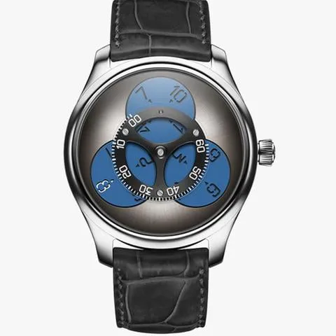 H. Moser & Cie. Endeavour Flying Hours 1806-0202 42mm White gold Blue