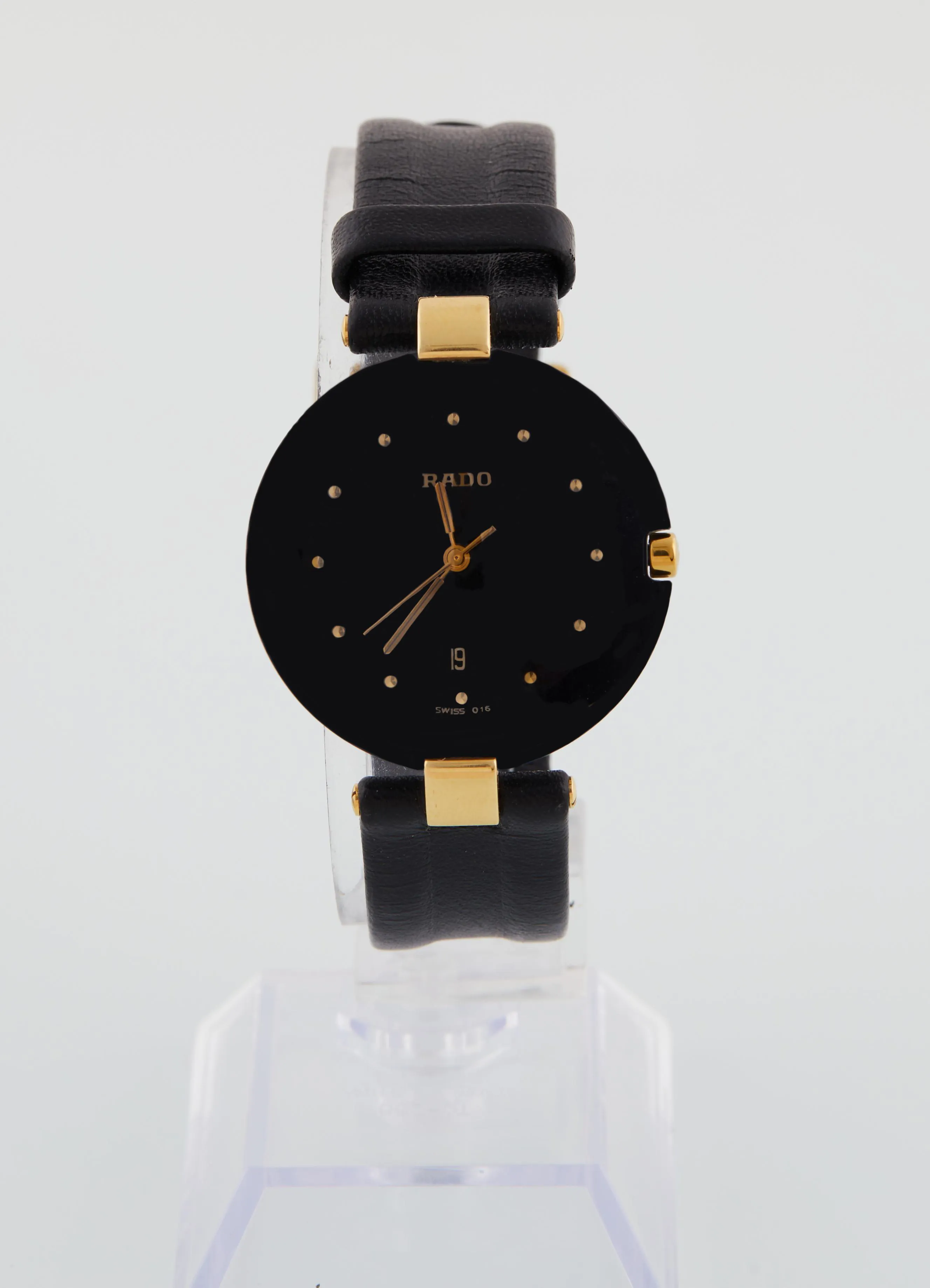 Rado Coupole 29.3575.4N 33mm Stainless steel and Gold-plated Black