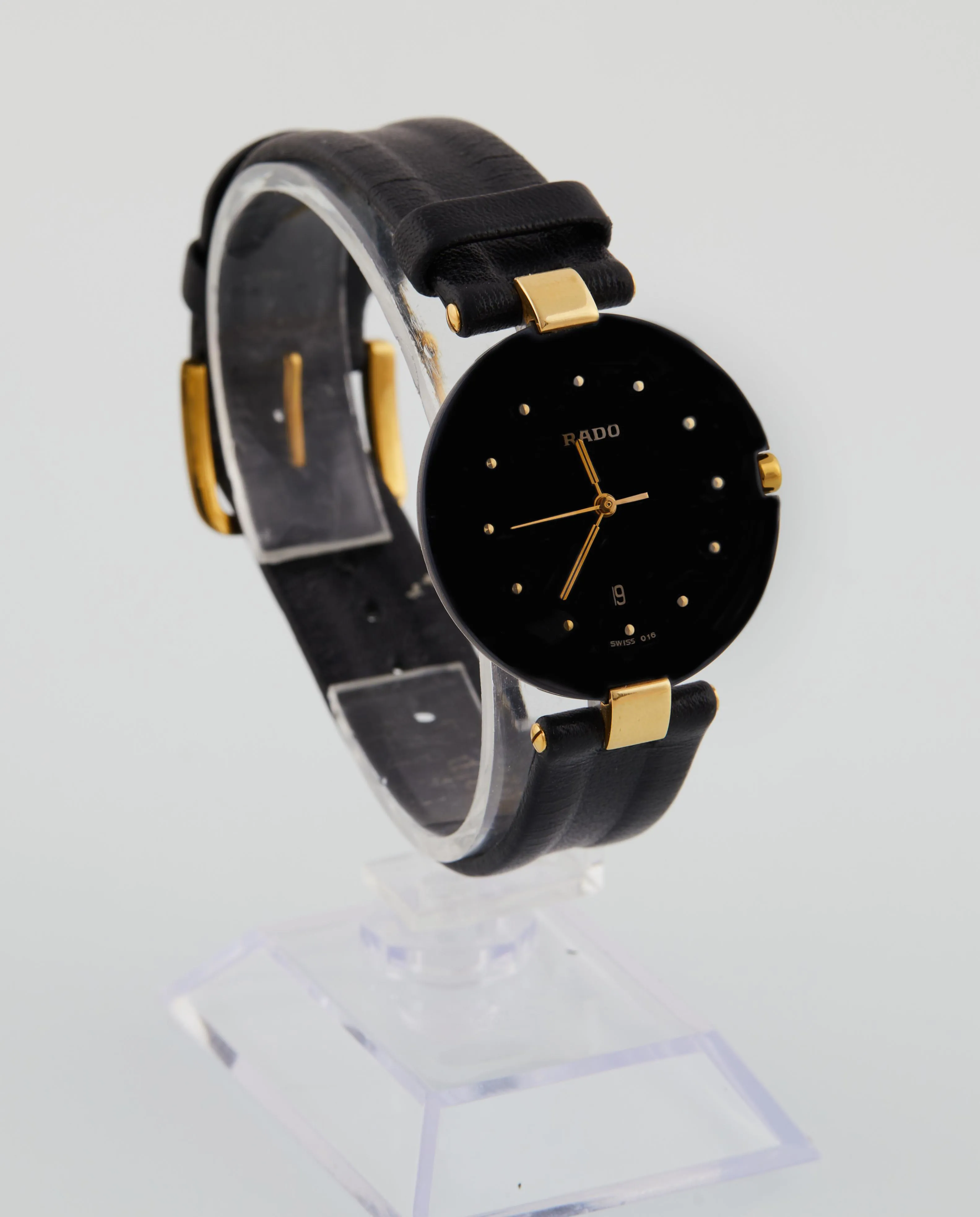 Rado Coupole 29.3575.4N 33mm Stainless steel and Gold-plated Black 1