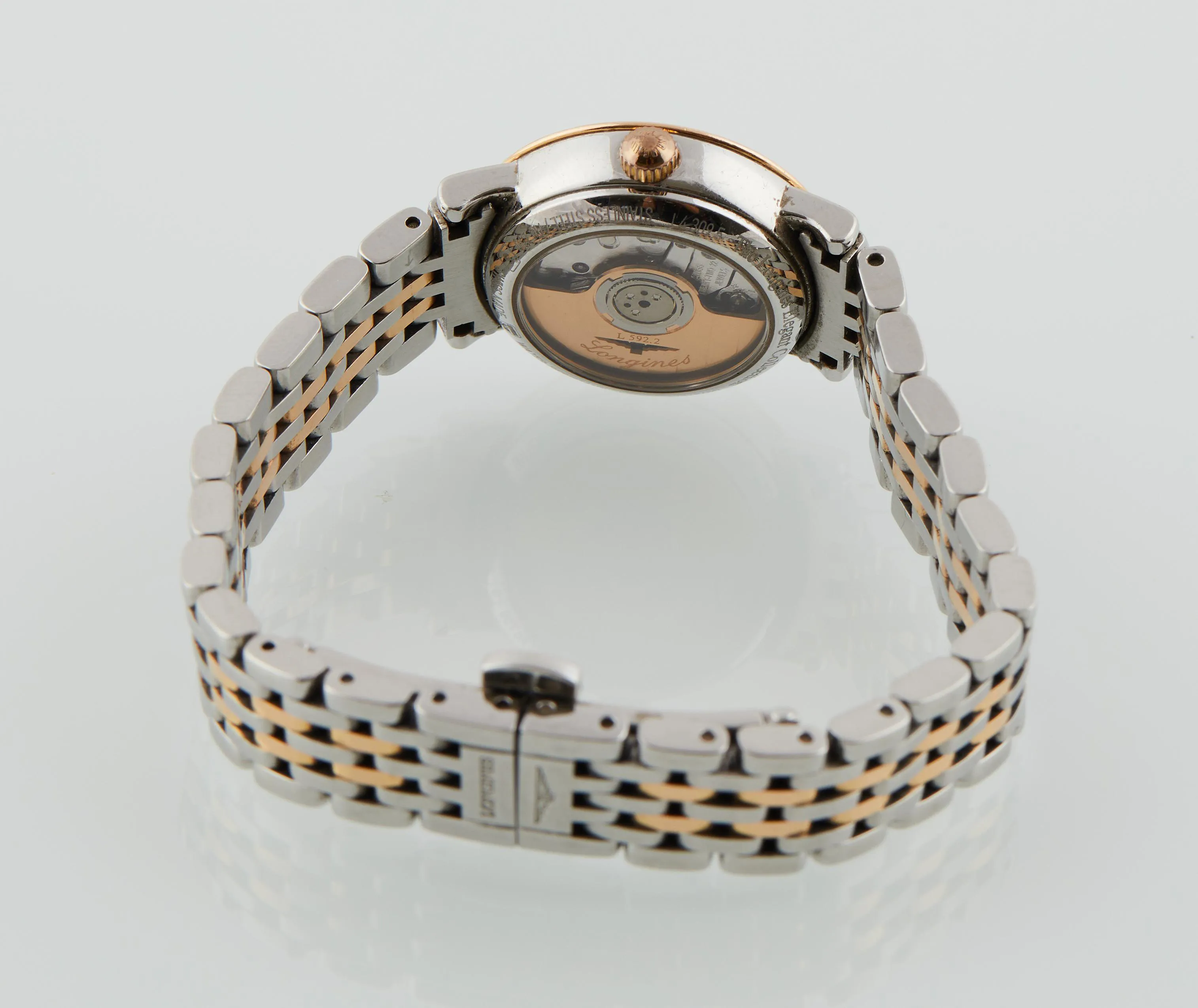 Longines Elegant L4.309.5 26mm Yellow gold and Stainless steel and Diamond Mother-of-pearl 3