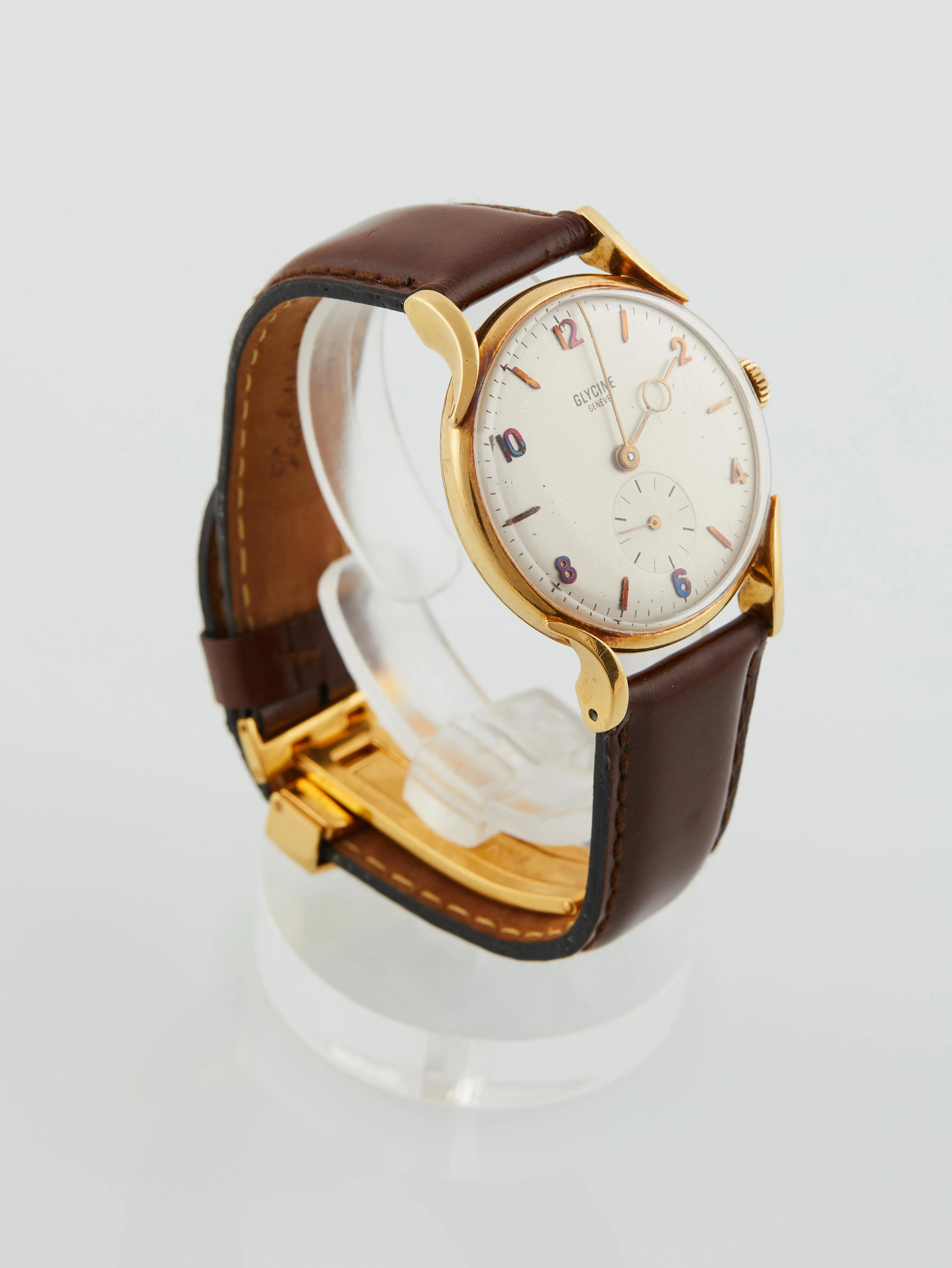 Glycine 35mm Yellow gold Silver 1