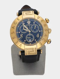 Versace Reve 68C705D009 Stainless steel and Gold-plated Black