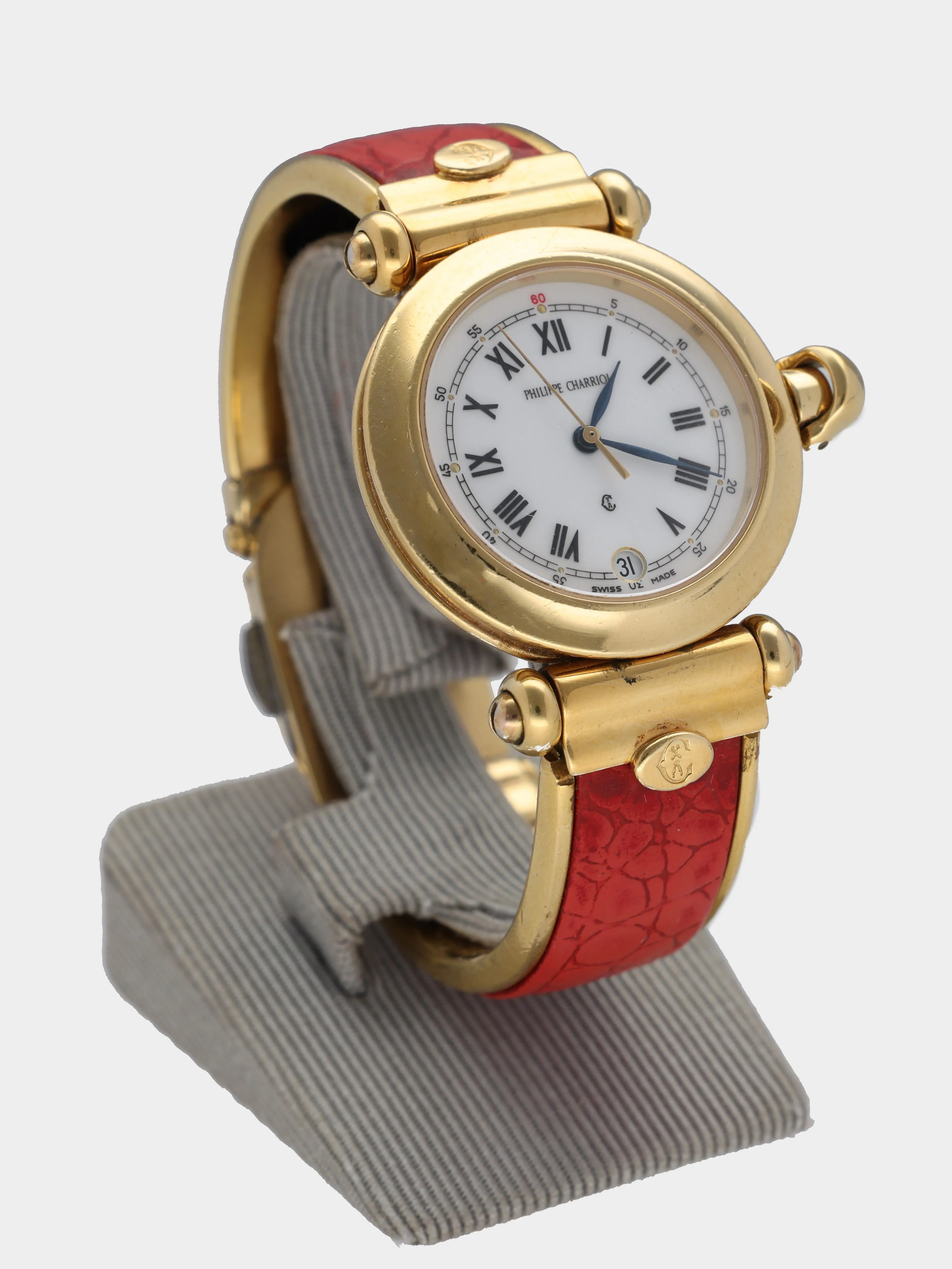 Philippe Charriol 32mm Metal and Gold-plated White 1