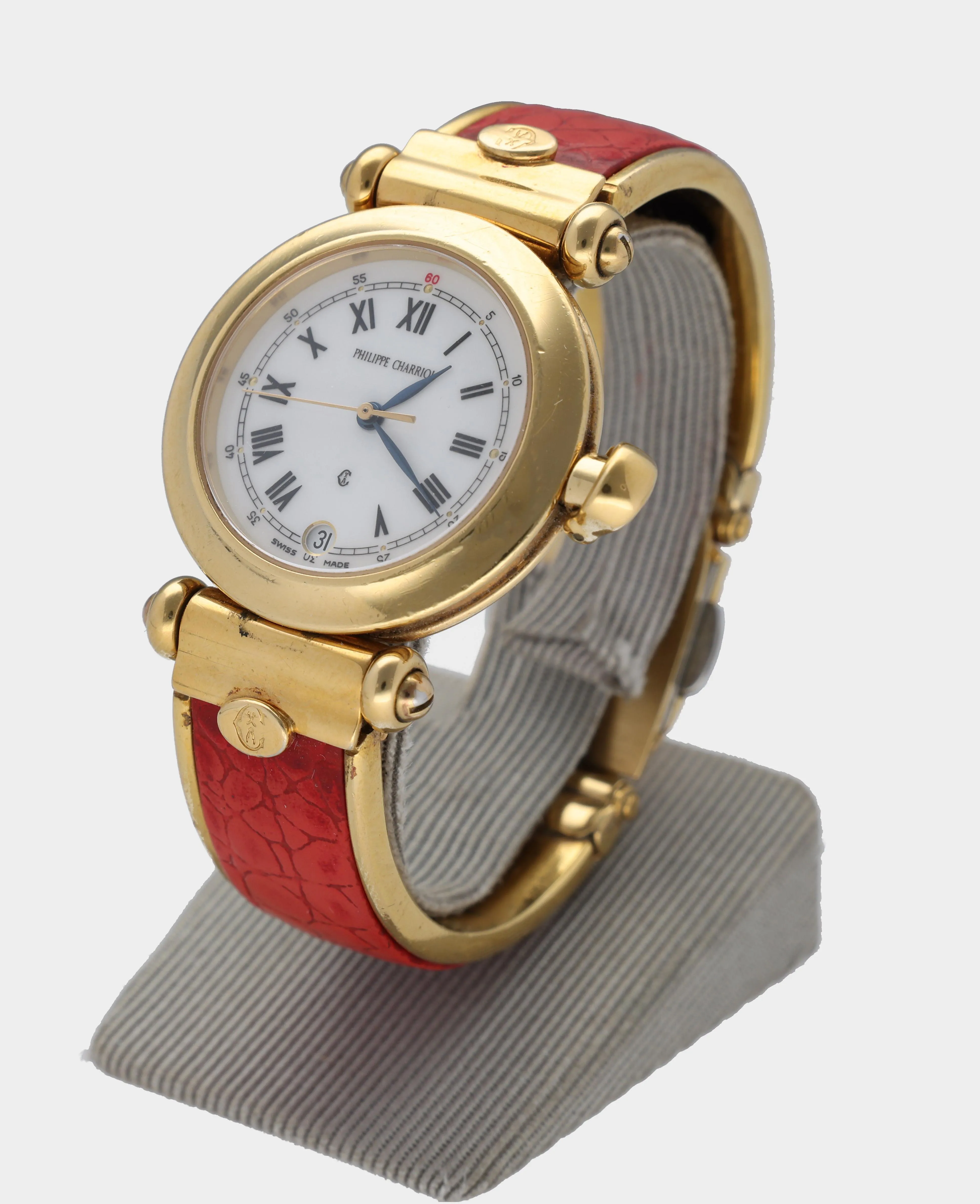 Philippe Charriol 32mm Metal and Gold-plated White 2