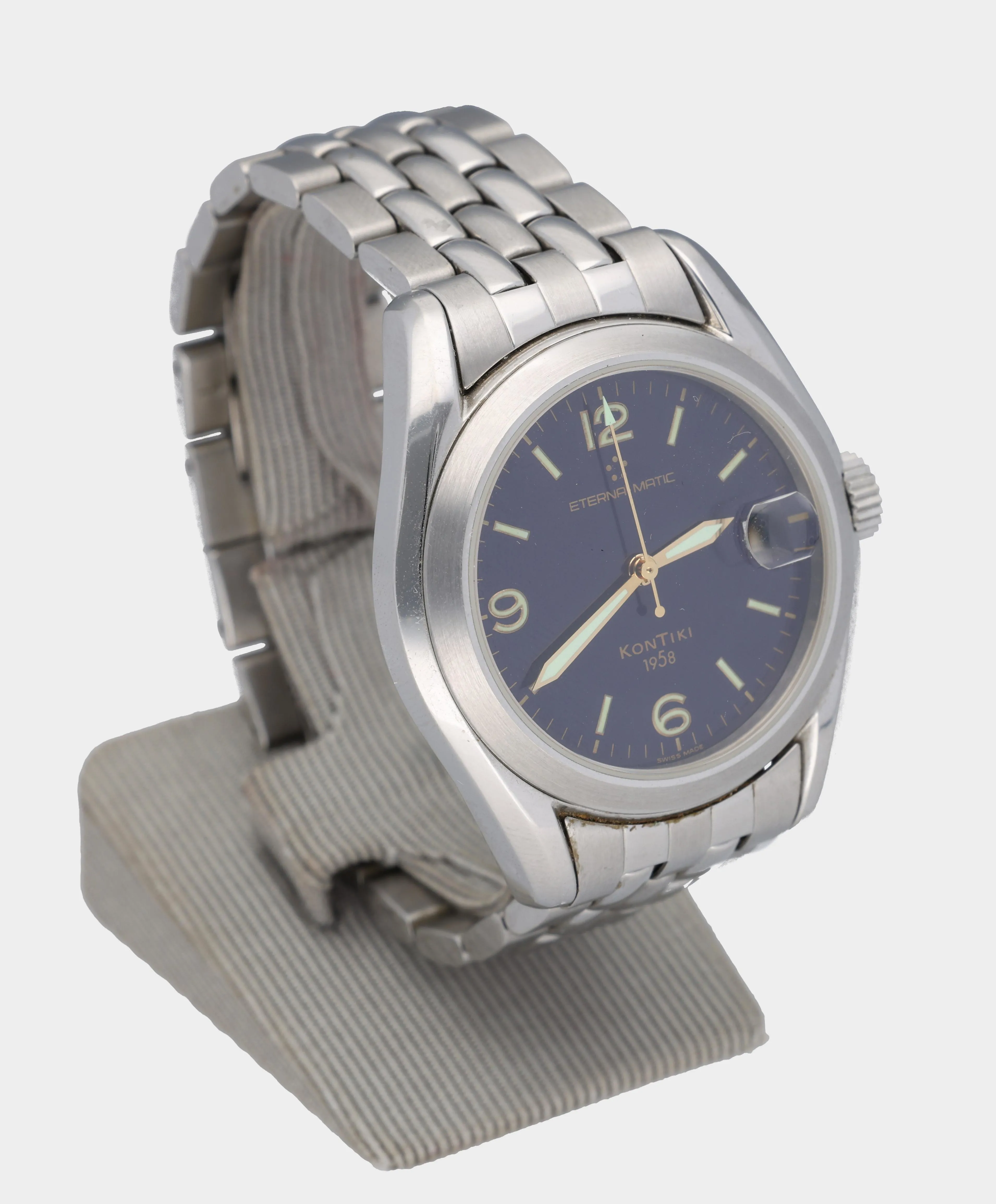 Eterna Kontiki 1571.41 37mm Stainless steel Blue 1