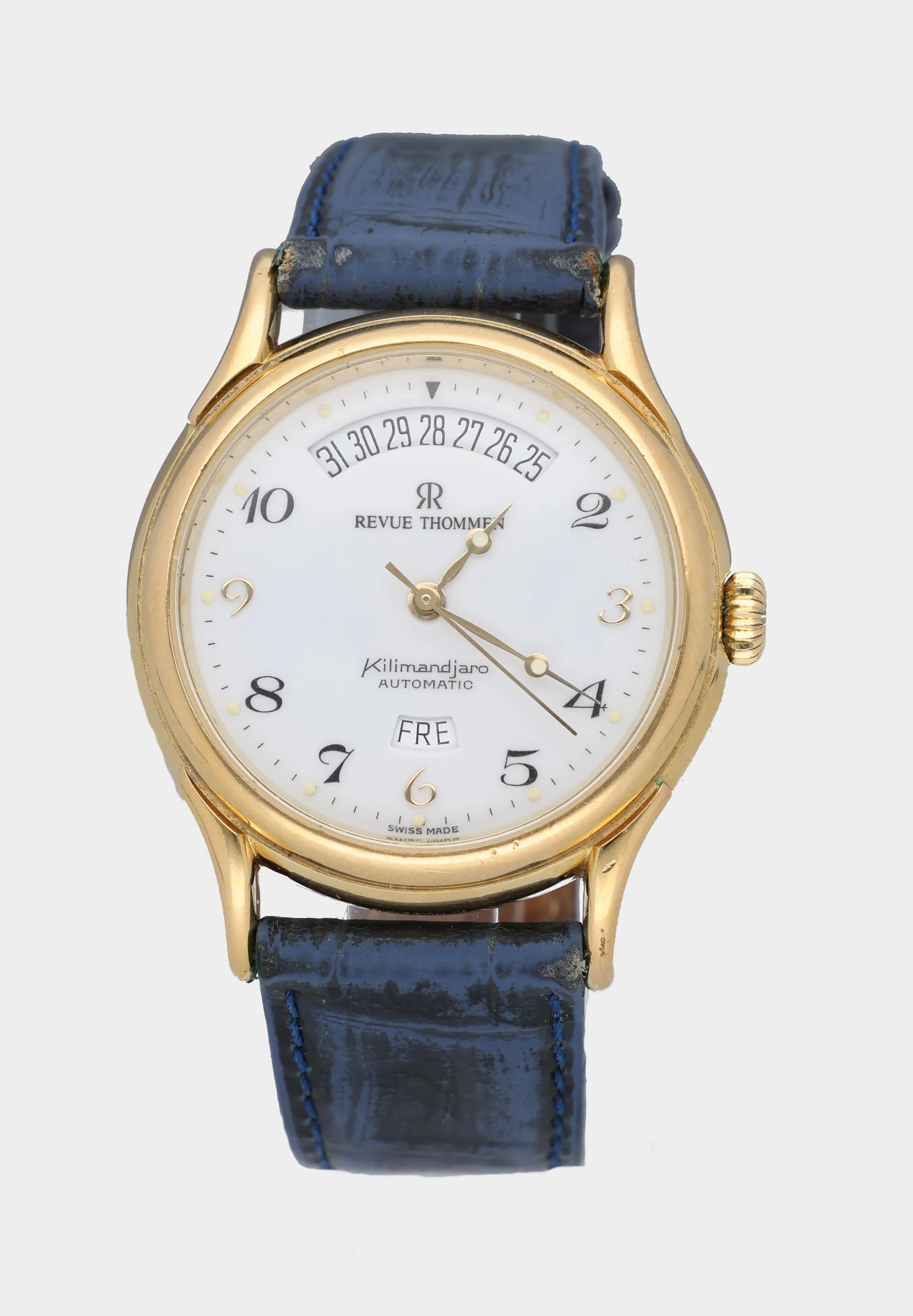 Revue Thommen Kilimandjaro 35mm Metal and Gold-plated White