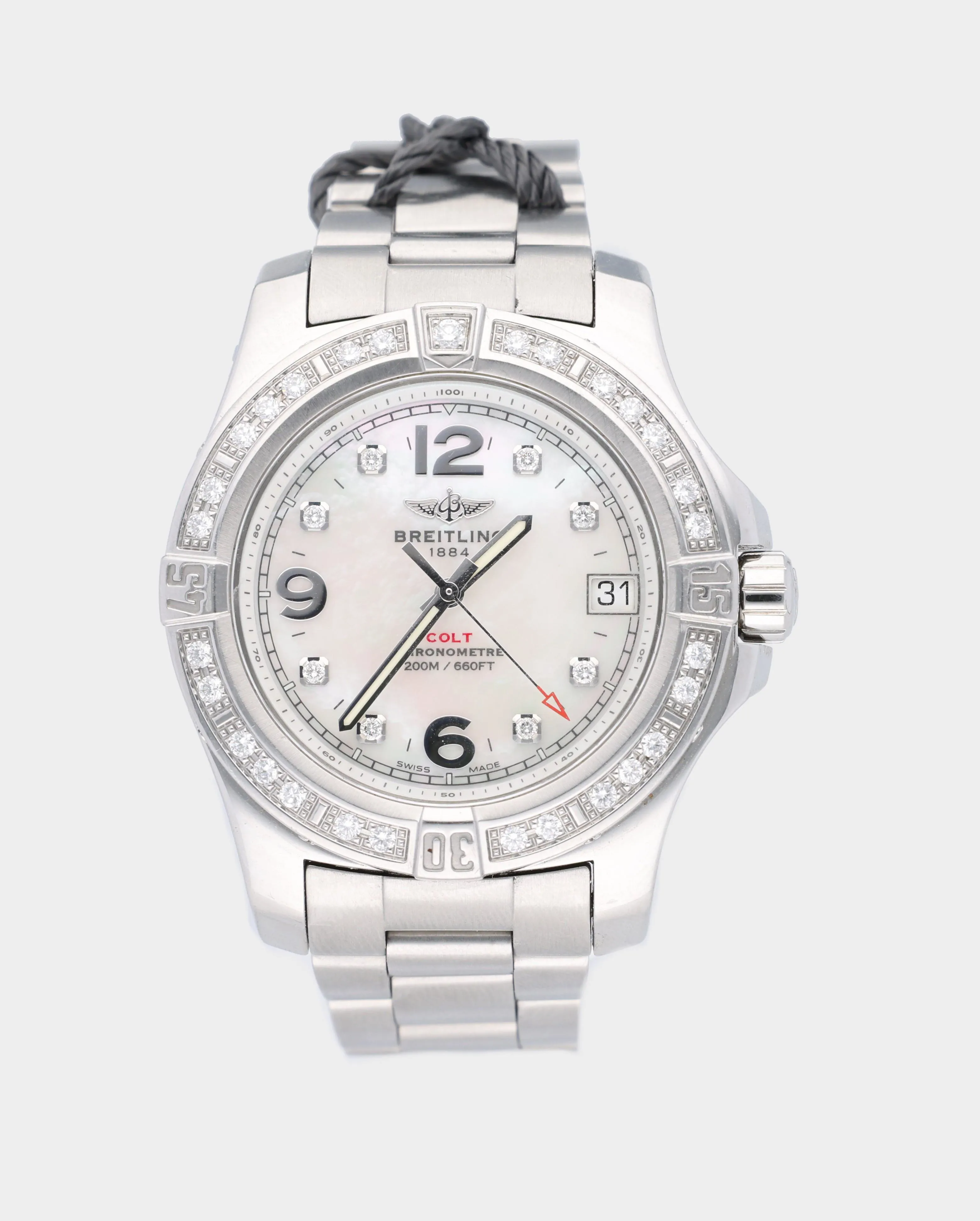 Breitling Colt A74389 36mm Stainless steel and Diamond Mother-of-pearl